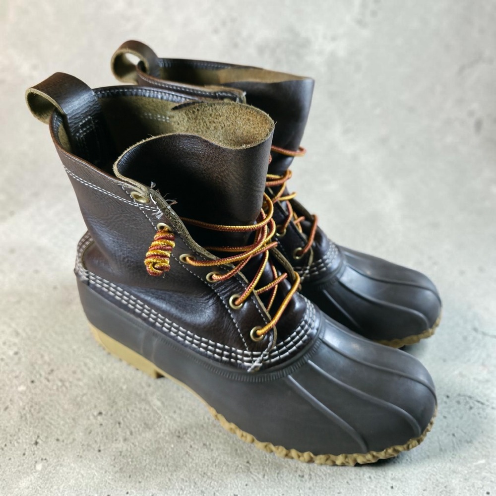 Vintage L.L. Bean Maine Hunting Shoe Waterproof Duck Boots Mens 7 / Womens 8.5